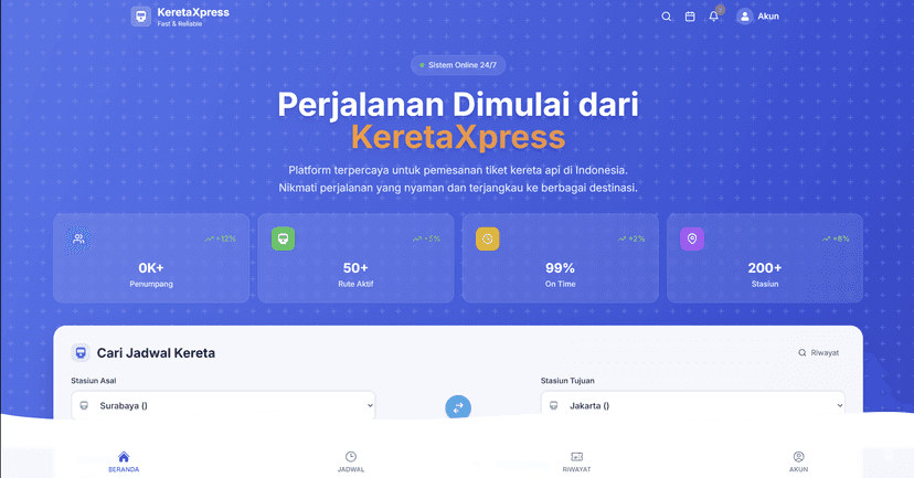 KERETAXPRESS - WEB APPLICATION
